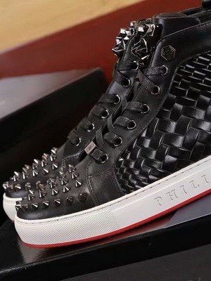 PhiliPP Plein High-Top Fashion Men Shoes--045